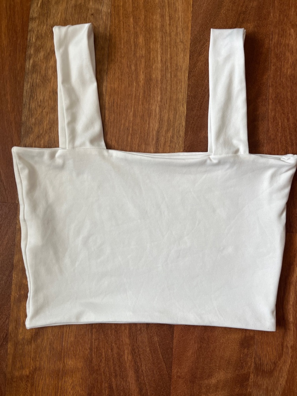 New Amazon White Bandeau Top with Wide Straps
